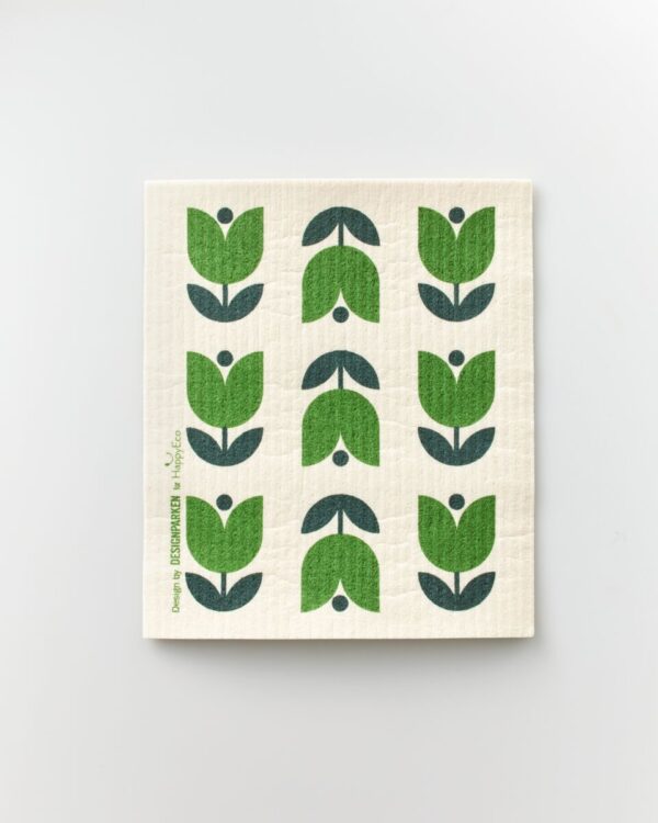 HappyEco Swedish dishcloth motief tulp