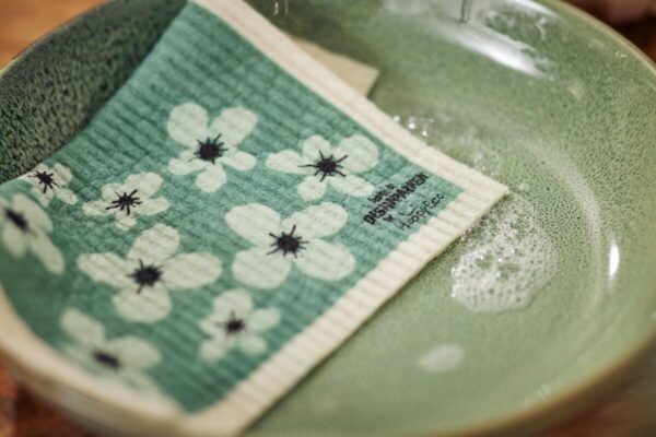 Swedish Dishcloth met bloemenmotief