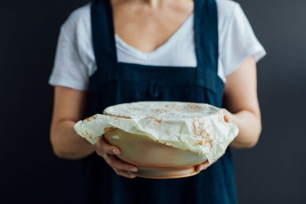 Grote bijenwasdoek voor kommen