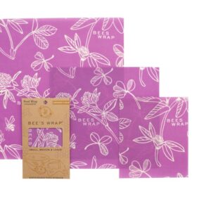 Bee’s wrap® set van 3 in het paars