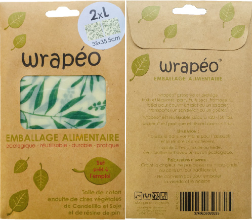 Wrapeo 2 grote plantenwasdoeken