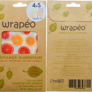 Wrapeo bijenwasdoekenset van 4 kleine doeken