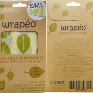 Wrapeo set van 3 vegan doeken SML