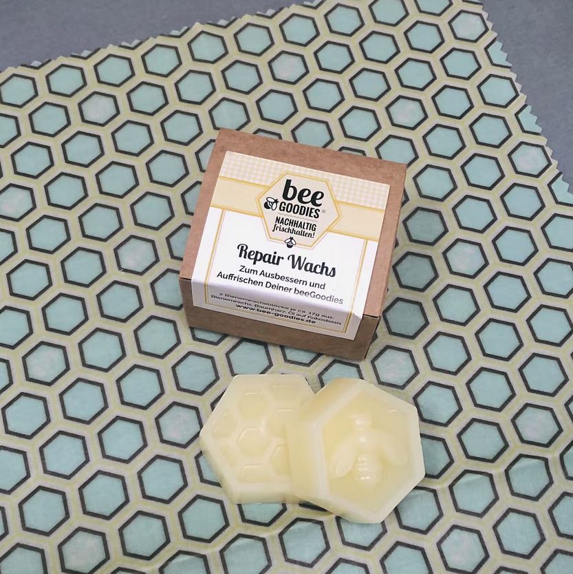 De bijenwasdoek als vervanger voor wegwerpfolie 5 Reparatiewas