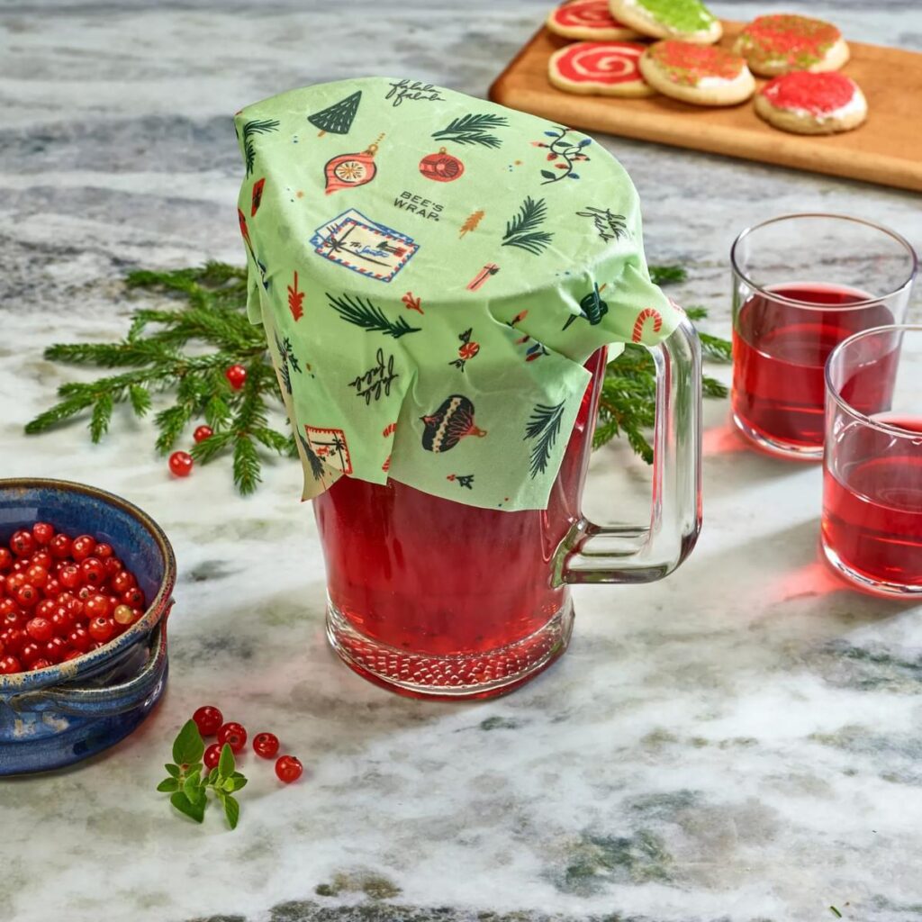 Stressvrij aan het kerstdiner beginnen 3 kerstdiner Bee's Wrap Holiday Buzz 3-pack assorted - Medium