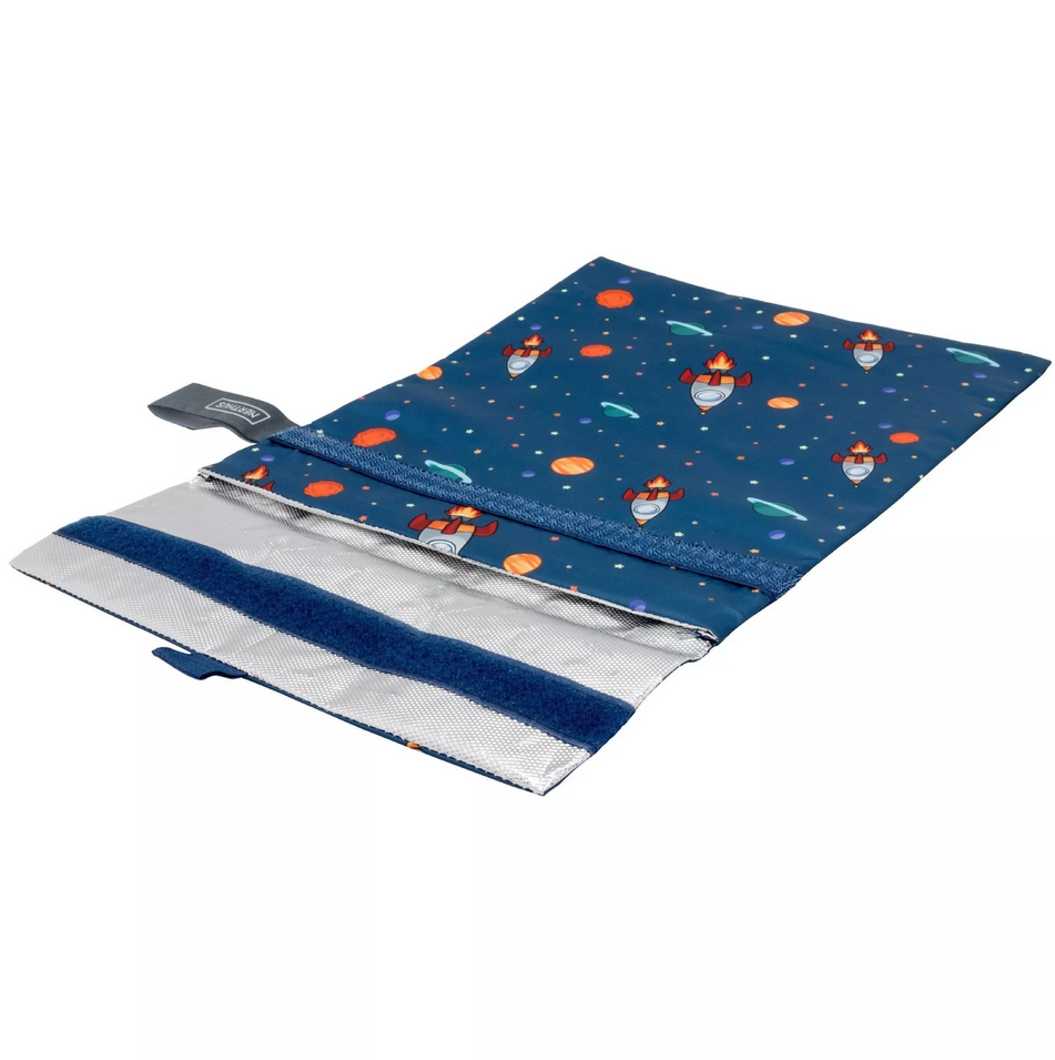 Nerthus herbruikbare isothermisch lunchzakje - SPACE 2 Herbruikbaar lunchzakje met klittenband