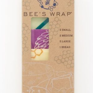 Bee's wrap verpakking met 7 bijenwasdoeken