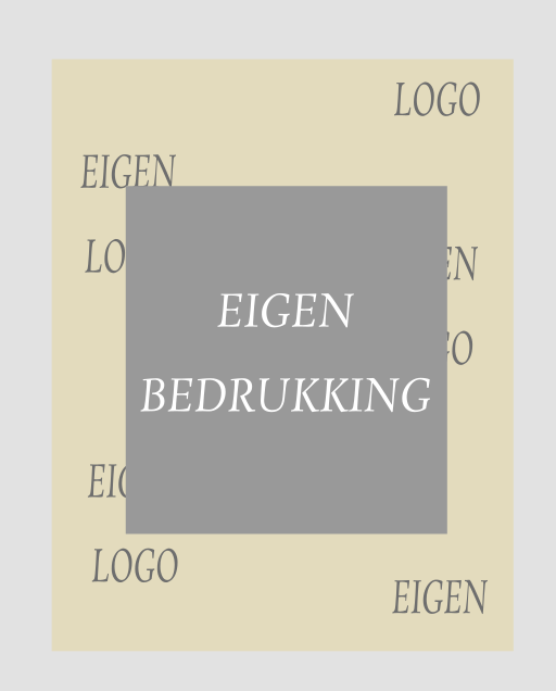 Bijenwasdoeken met eigen logo 2 Zakje met sticker