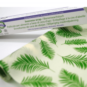 palm bladeren motief op een rol van bijenwasdoek