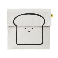 [SS-HB BK-05] Flip Snack Sack - Happy Bread Black